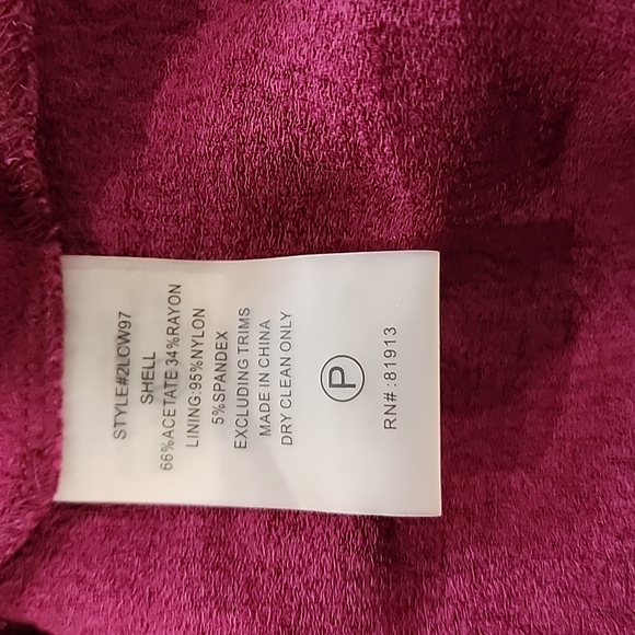 Tracy Reese Size 10 Burgundy Dress - Picture 11 of 16